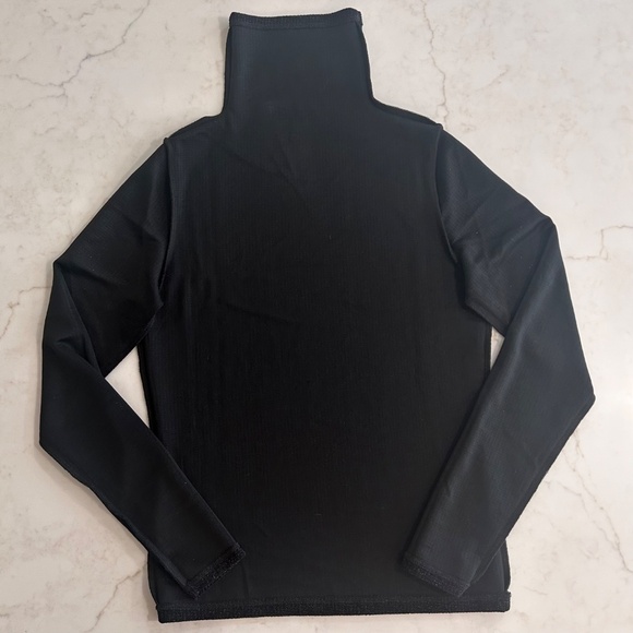 Club Monaco Lurex Metallic Julie Turtleneck - Black - Large - Slim Fit - Sleek! - Picture 4 of 10